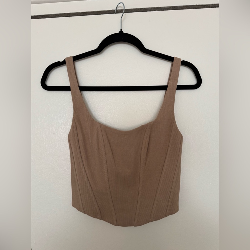 Corset-Style Crop Top